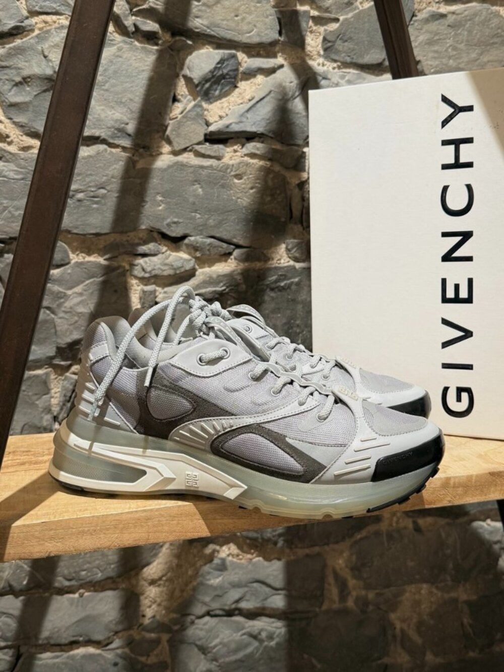 Givenchy Giv 1 Mountain Cloud Grey Mesh Low-top Sneakers